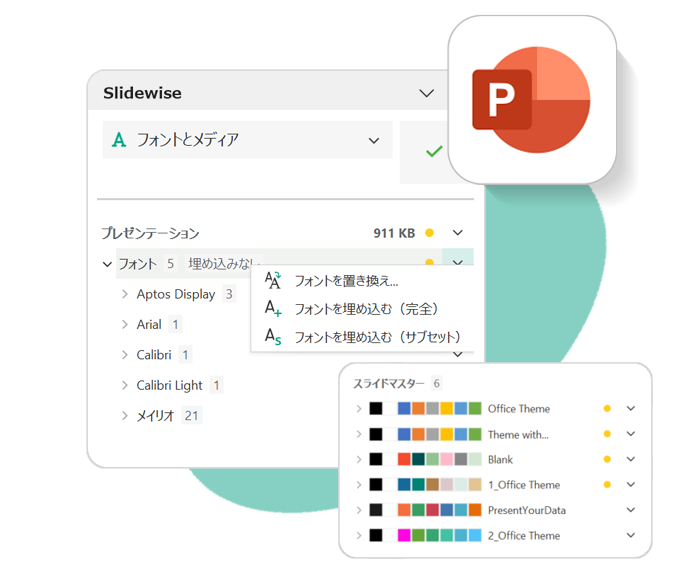 Slidewise replace-fonts